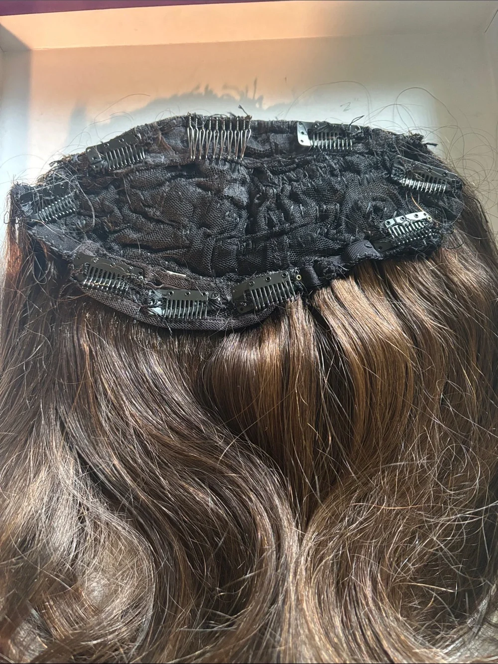 Dark Brown Women's Clip-In Hair Extension - Natural Look